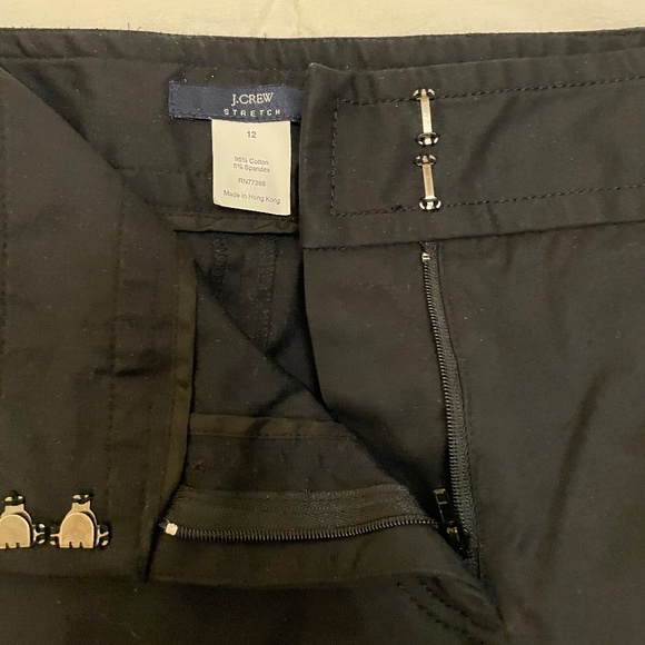 J.Crew Cotton Stretch Pencil Skirt Zip/Tab front Size 12 Great Condition! - Picture 2 of 7